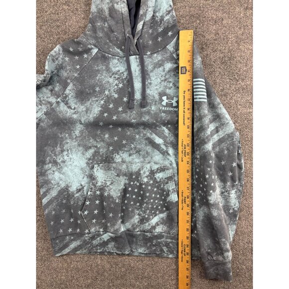 Under Armour Hoodie Women's XL UA Freedom Rival Fleece Amp Pullover - Picture 4 of 5